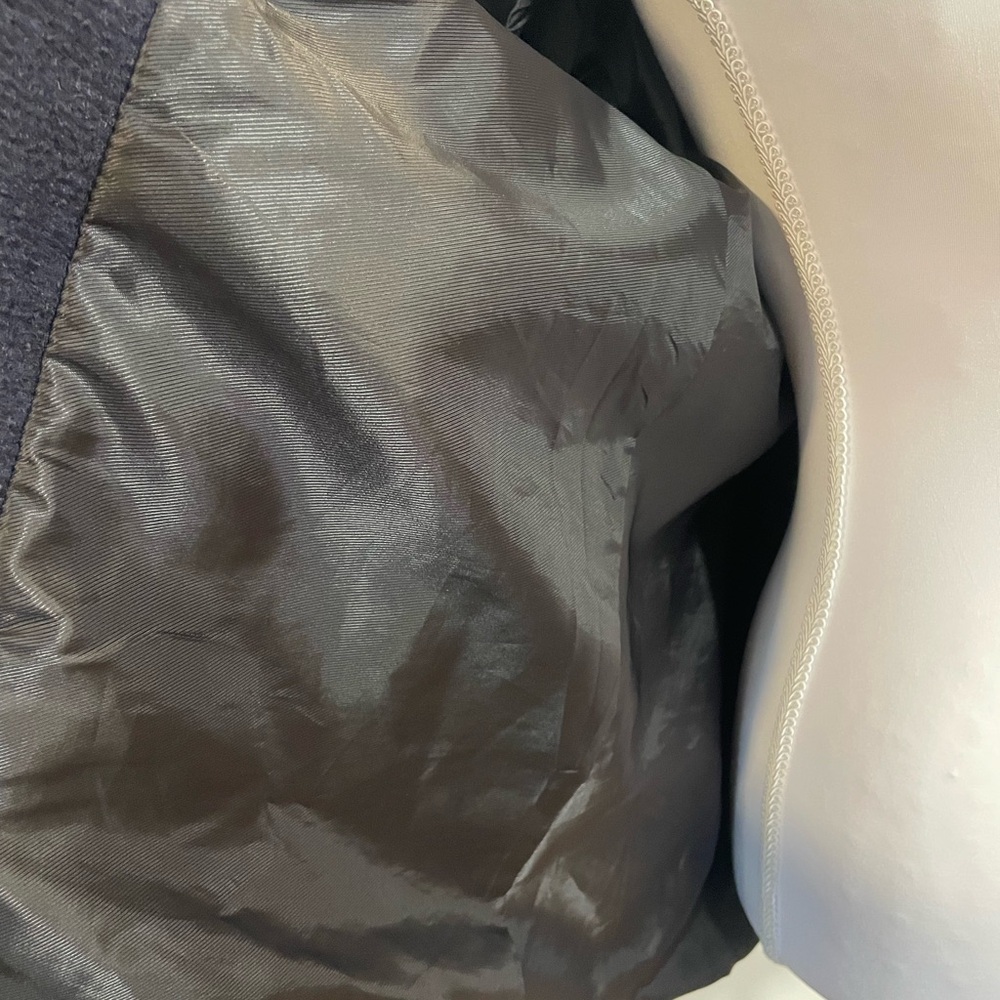 Zara Basic Navy Textured‎ Jacket - image 8